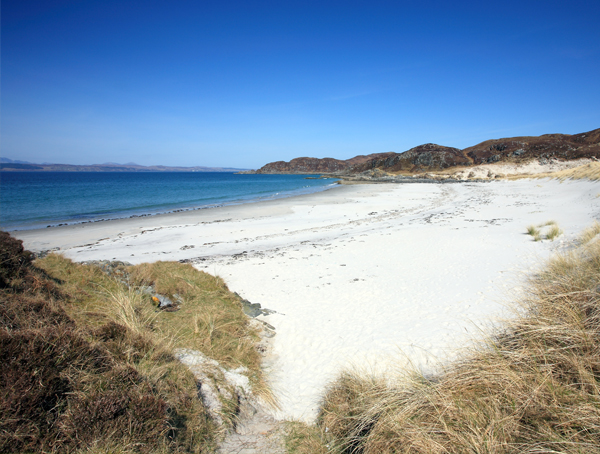 One of Scotland’s beautiful beaches along the west coast, at Arisaig