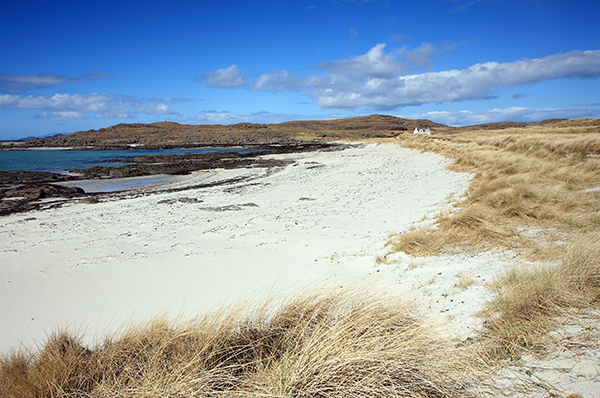 The beautiful Camusdarach Beach, made famous by the cult film Local Hero.