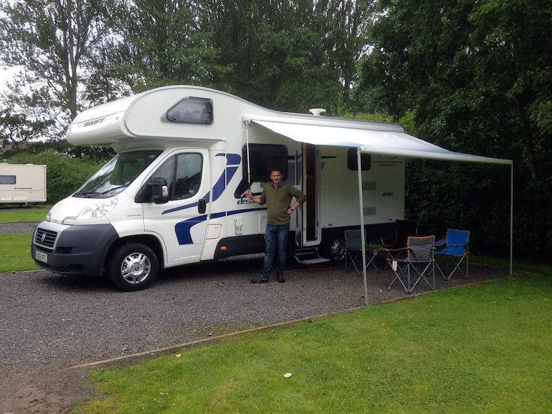 Motorhomes are also convenient on any campsite. Wind out the awning, spread out and relax!
