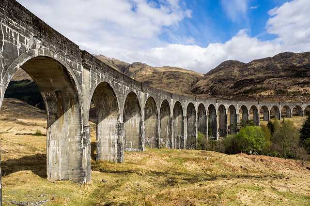 Stop off at the famous Glenfinnan Viaduct, where there are some lovely walking trails nearby. Photo credit: Michael Ebner