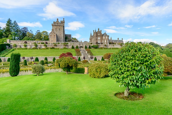 Drummond Castle and Gradens near Crieff in Perthshire