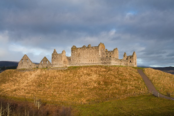 Ruthven Barracks, near Kingussie, Scotland. Built in 1719 following the Jacobite rising of 1715.